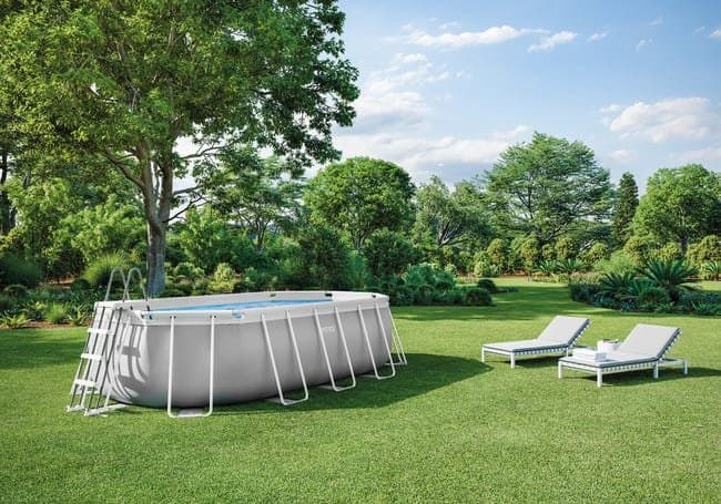 Piscine tubulaire INTEX prism frame ovale 4,00 x 2,00 x 1,00 m - illustration 3
