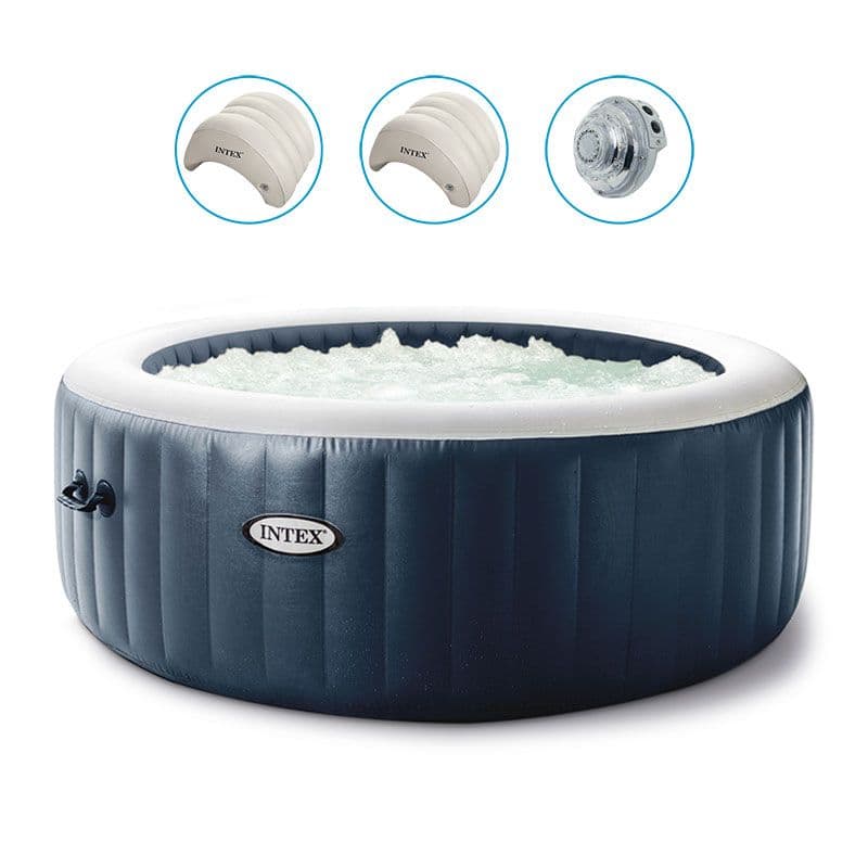 Spa Intex Pure Spa Blue Navy bulles 4 places luxe - Image 1
